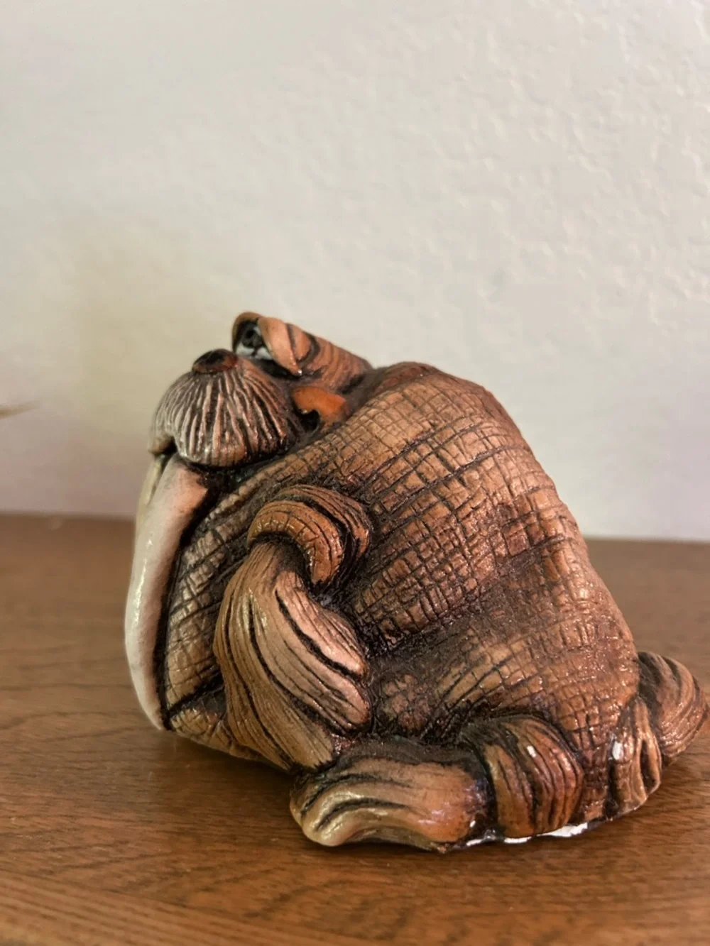 John Raya original Walrus Decorative Sculpture - Brown. 1988